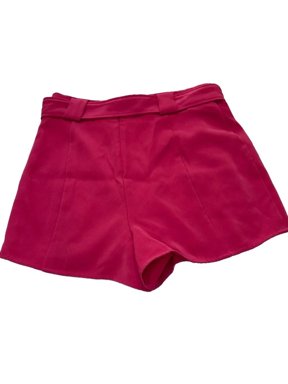 Lovers + Friends High-Waist Magenta Tailored Shorts